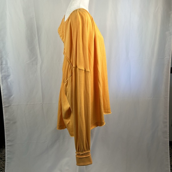 Free People Movement Rundown Tunic Top Marigold Open Back Oversized Slouchy NWT - Picture 2 of 16